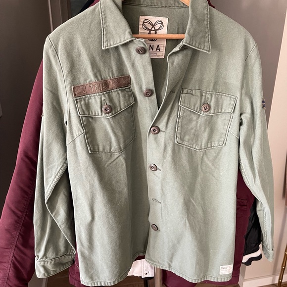 TNA Jackets & Blazers - TNA Utility Jacket in Olive Green